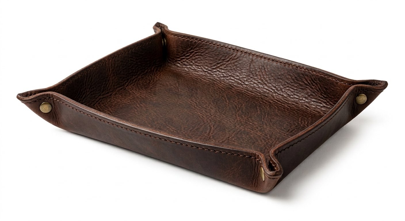 Premium Leather Catch-All Tray